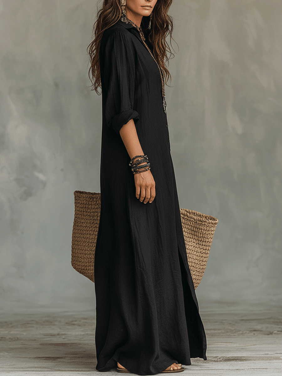 Vestido Inés – Largo con botones