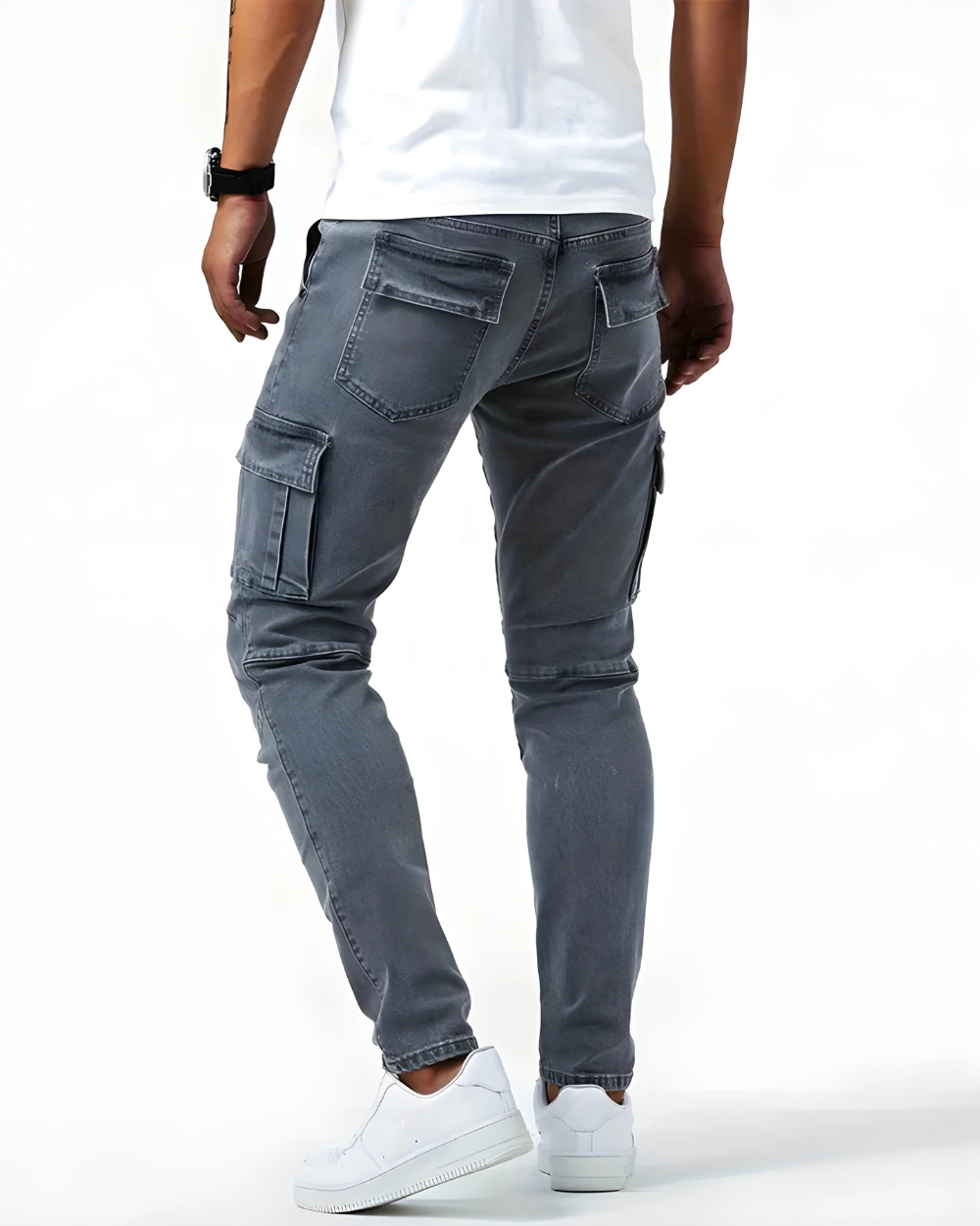Pantalón Cargo – Marino elástico