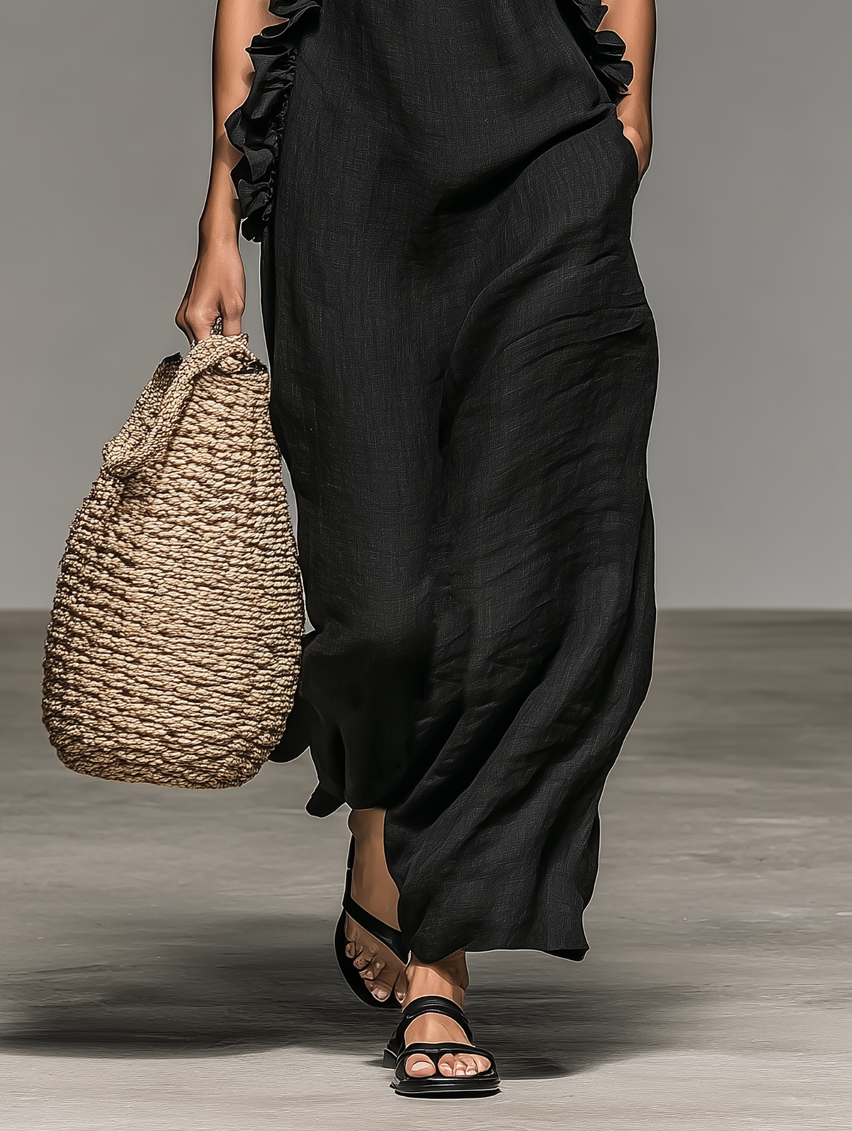 Vestido Lucía Luna – Largo con bolsillos