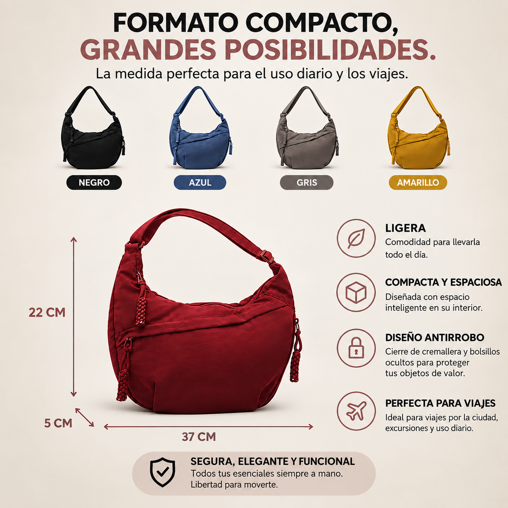 Bolso Chiara – Bandolera de nailon
