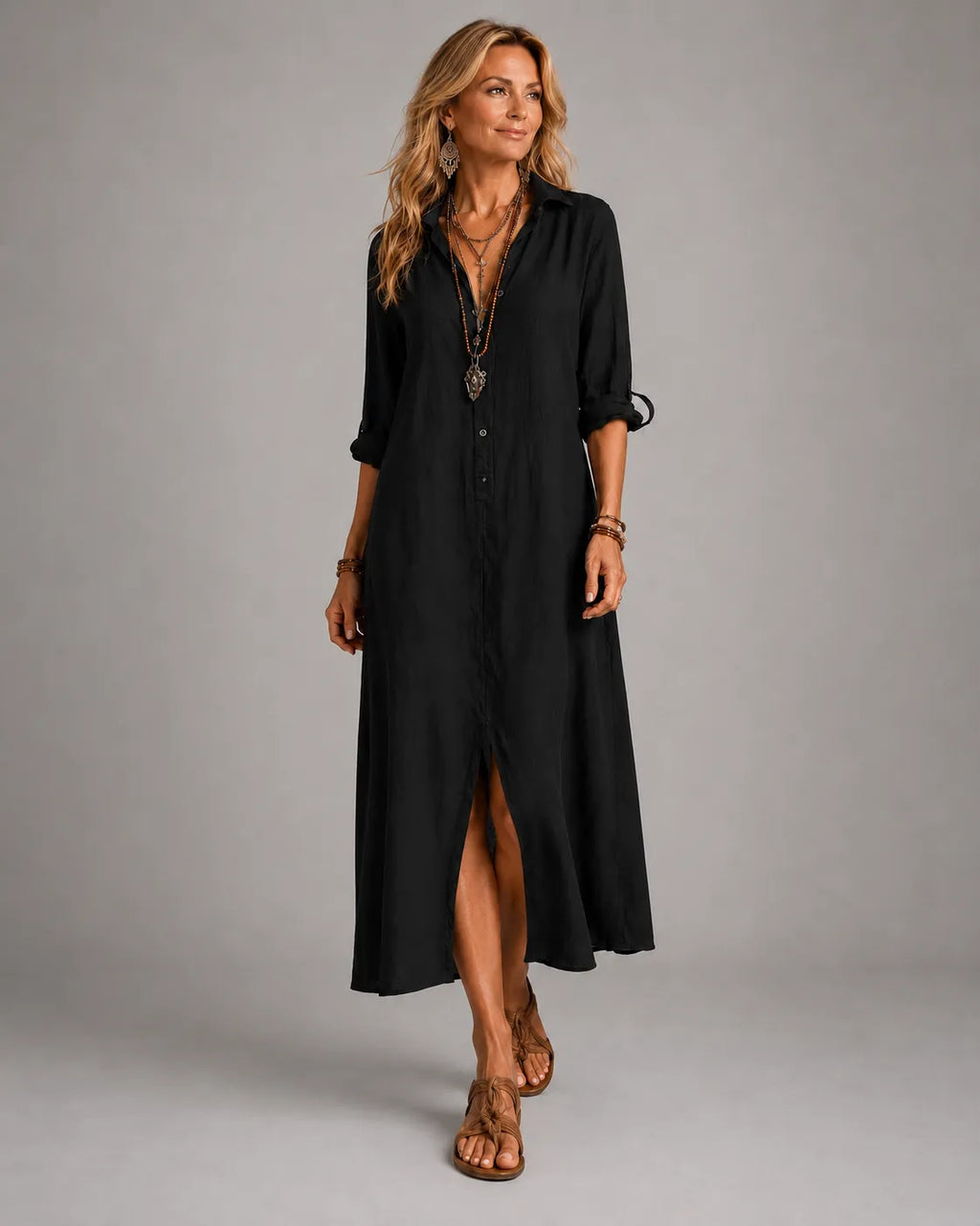 Vestido Inés – Largo con botones