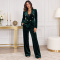 Conjunto Noa – Blazer y pantalón de terciopelo