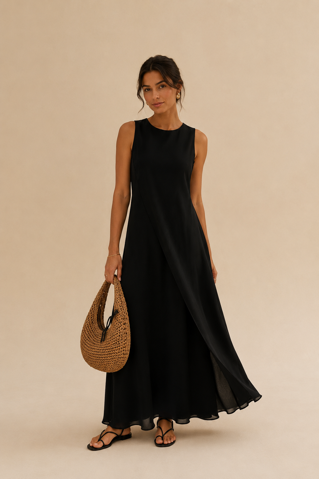 Bolso Bous – Efecto rafia marrón