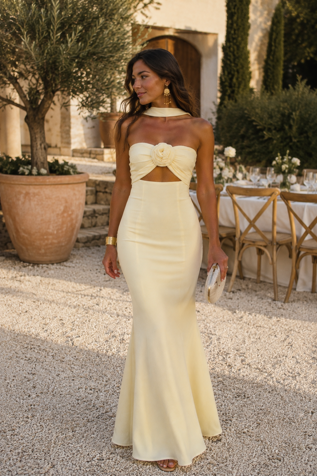 Vestido Garfinea – Amarillo pastel