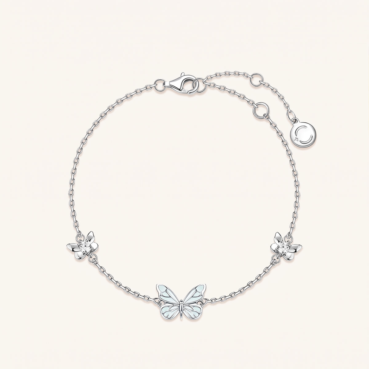 Pulsera Sueño Luminoso – Mariposa azul