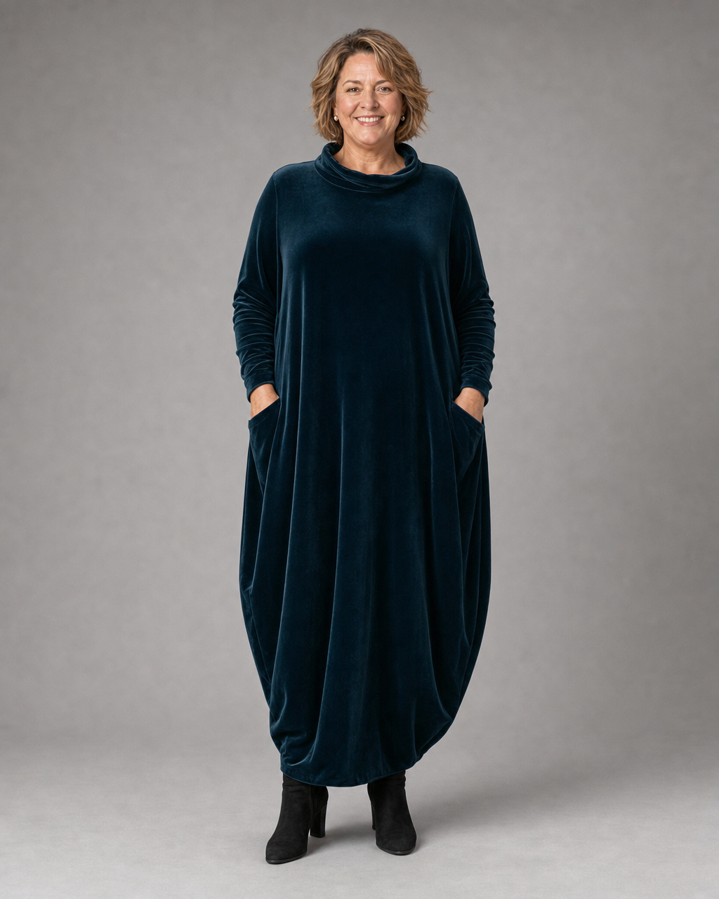 Vestido Elena – Maxi de terciopelo