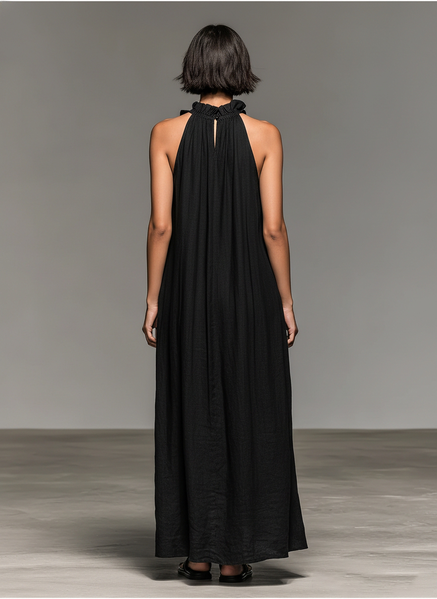 Vestido Lucía Luna – Largo con bolsillos