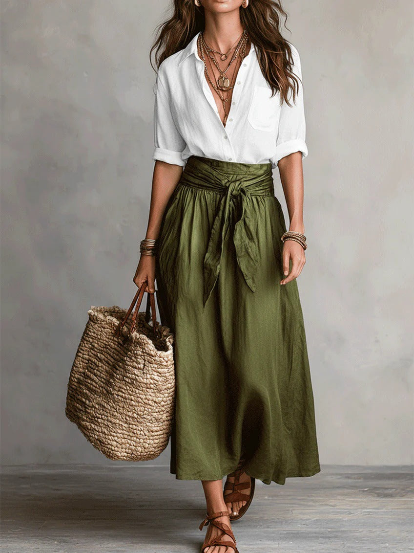 Conjunto Lola – Con lazada en la cintura