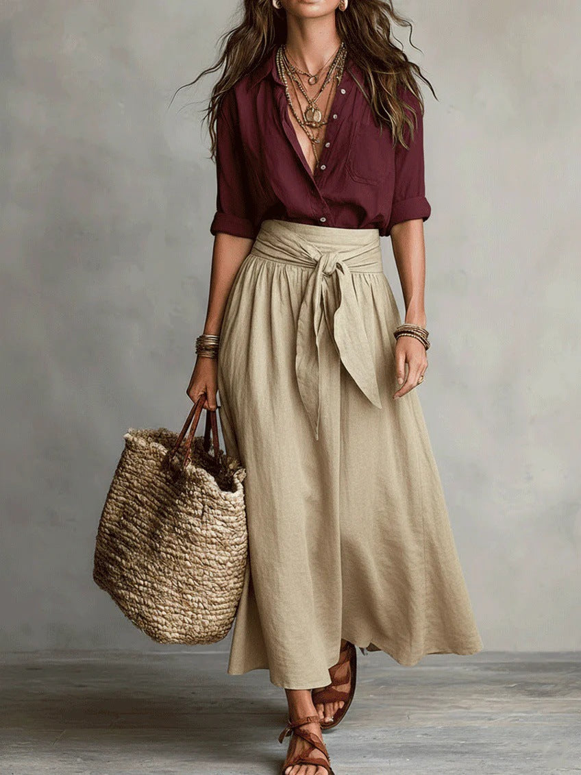 Conjunto Lola – Con lazada en la cintura