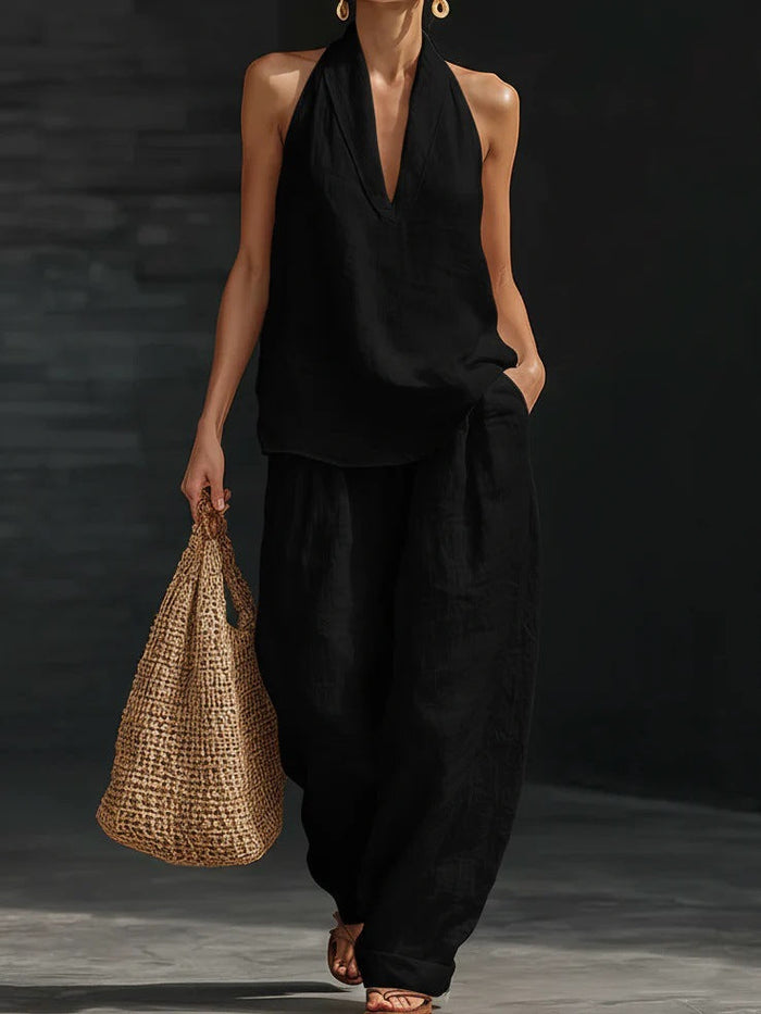 Conjunto Paula – Top y pantalón ancho