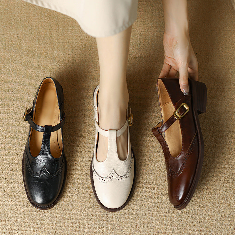 Zapatos Maddalena – Mary Jane con tacón bajo