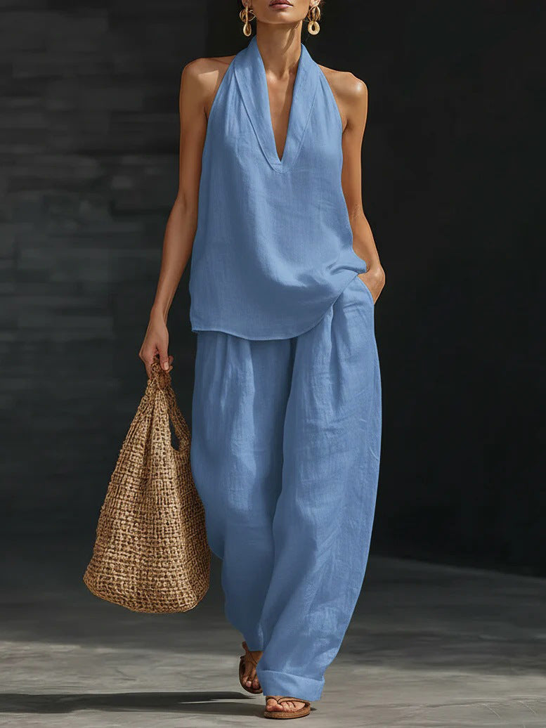 Conjunto Paula – Top y pantalón ancho