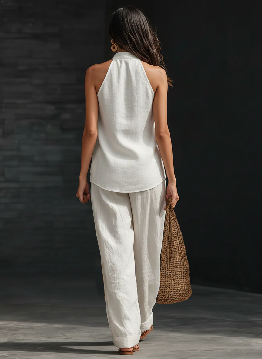 Conjunto Paula – Top y pantalón ancho