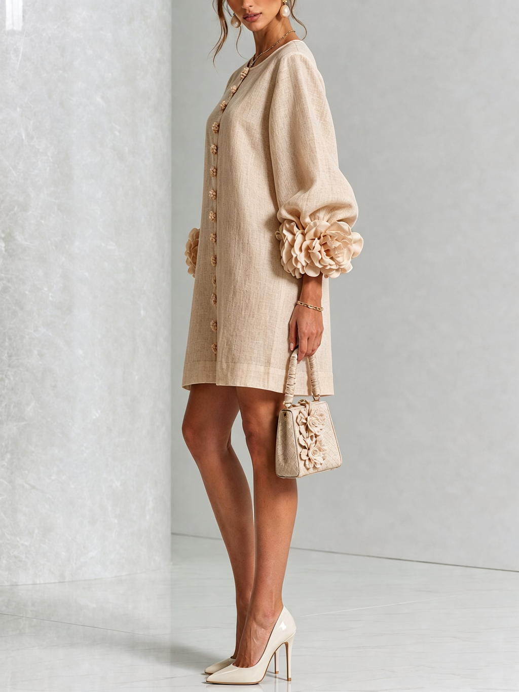 Vestido Flor – Floral abotonado