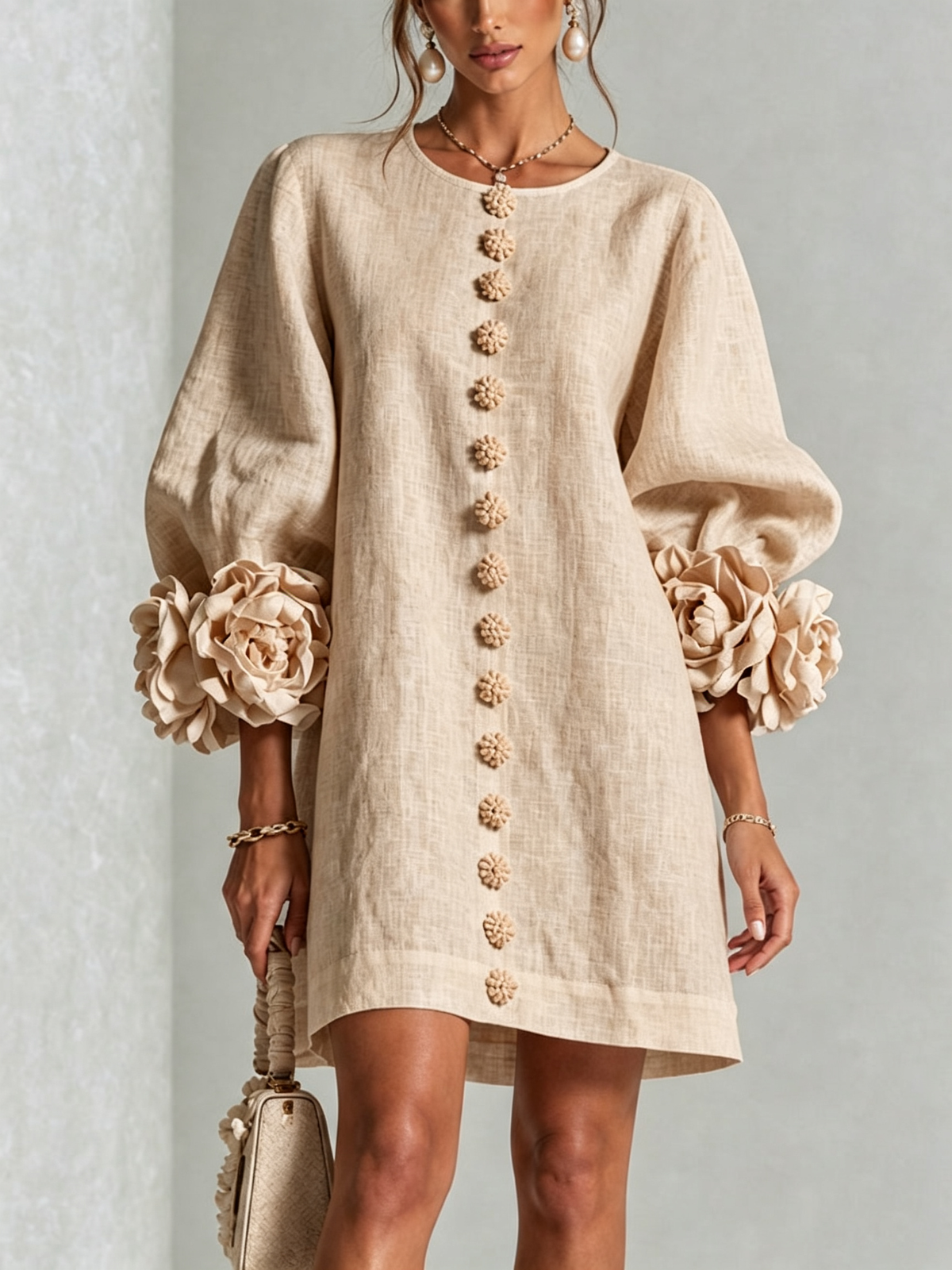 Vestido Flor – Floral abotonado
