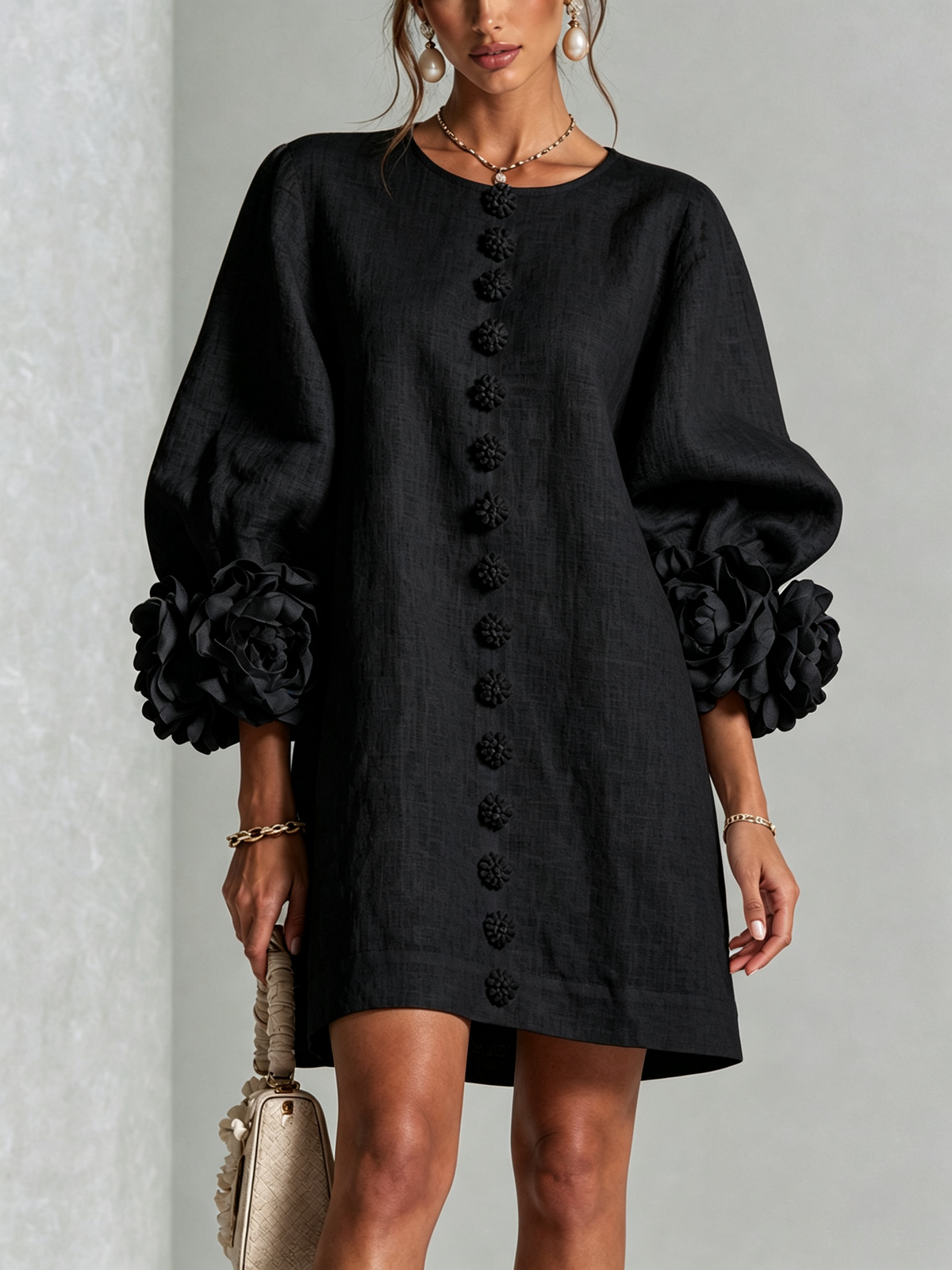 Vestido Flor – Floral abotonado
