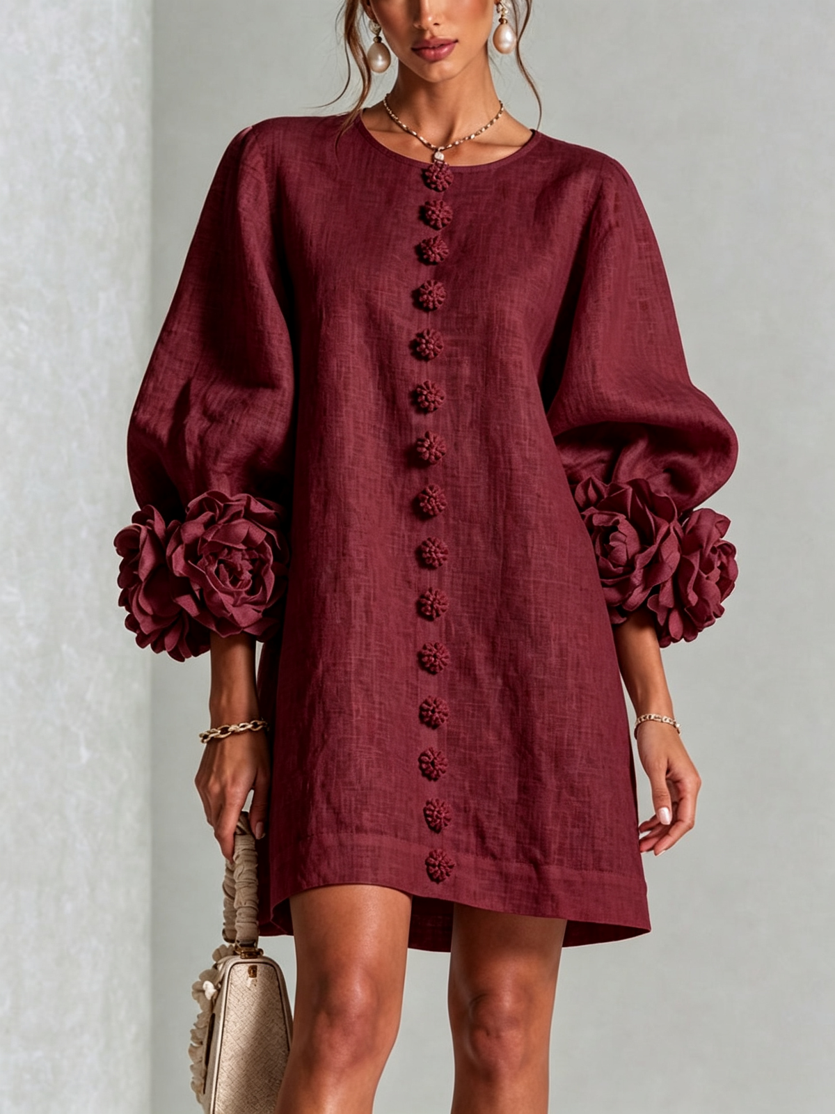Vestido Flor – Floral abotonado