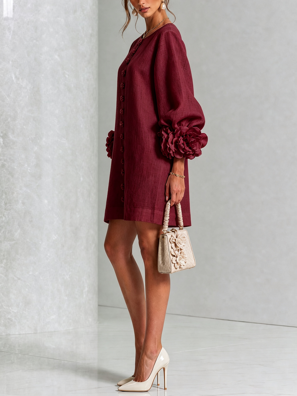 Vestido Flor – Floral abotonado