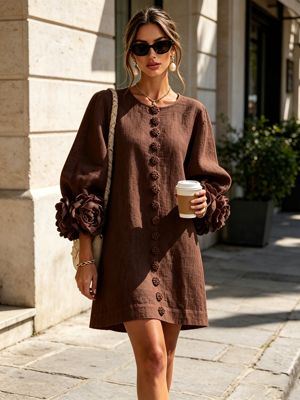 Vestido Flor – Floral abotonado