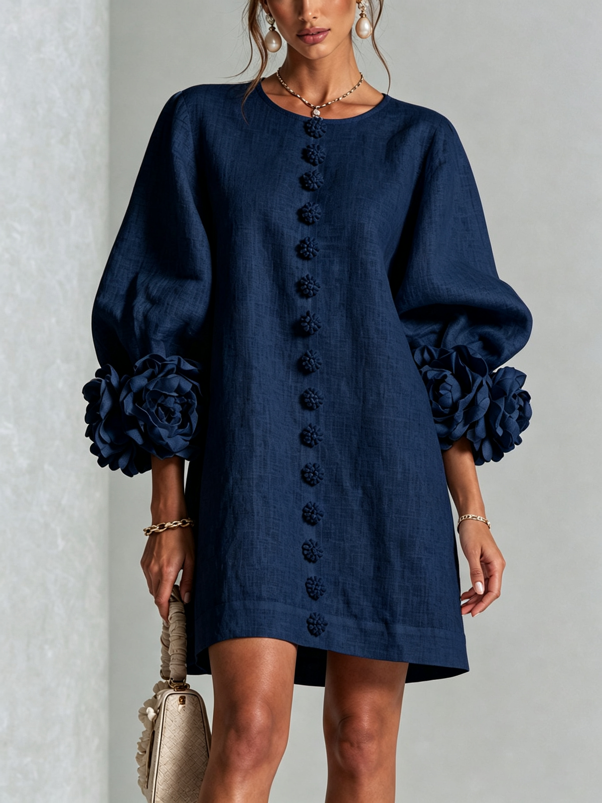 Vestido Flor – Floral abotonado
