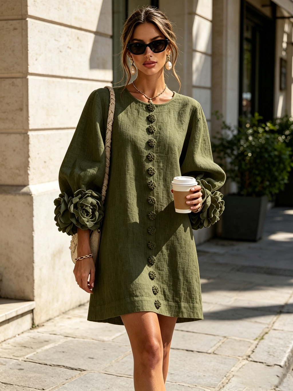 Vestido Flor – Floral abotonado