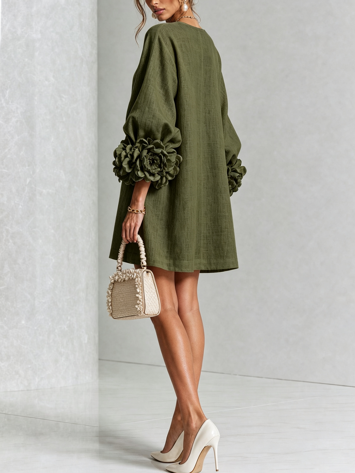 Vestido Flor – Floral abotonado