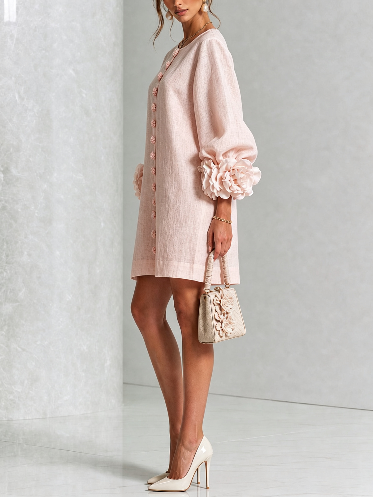 Vestido Flor – Floral abotonado