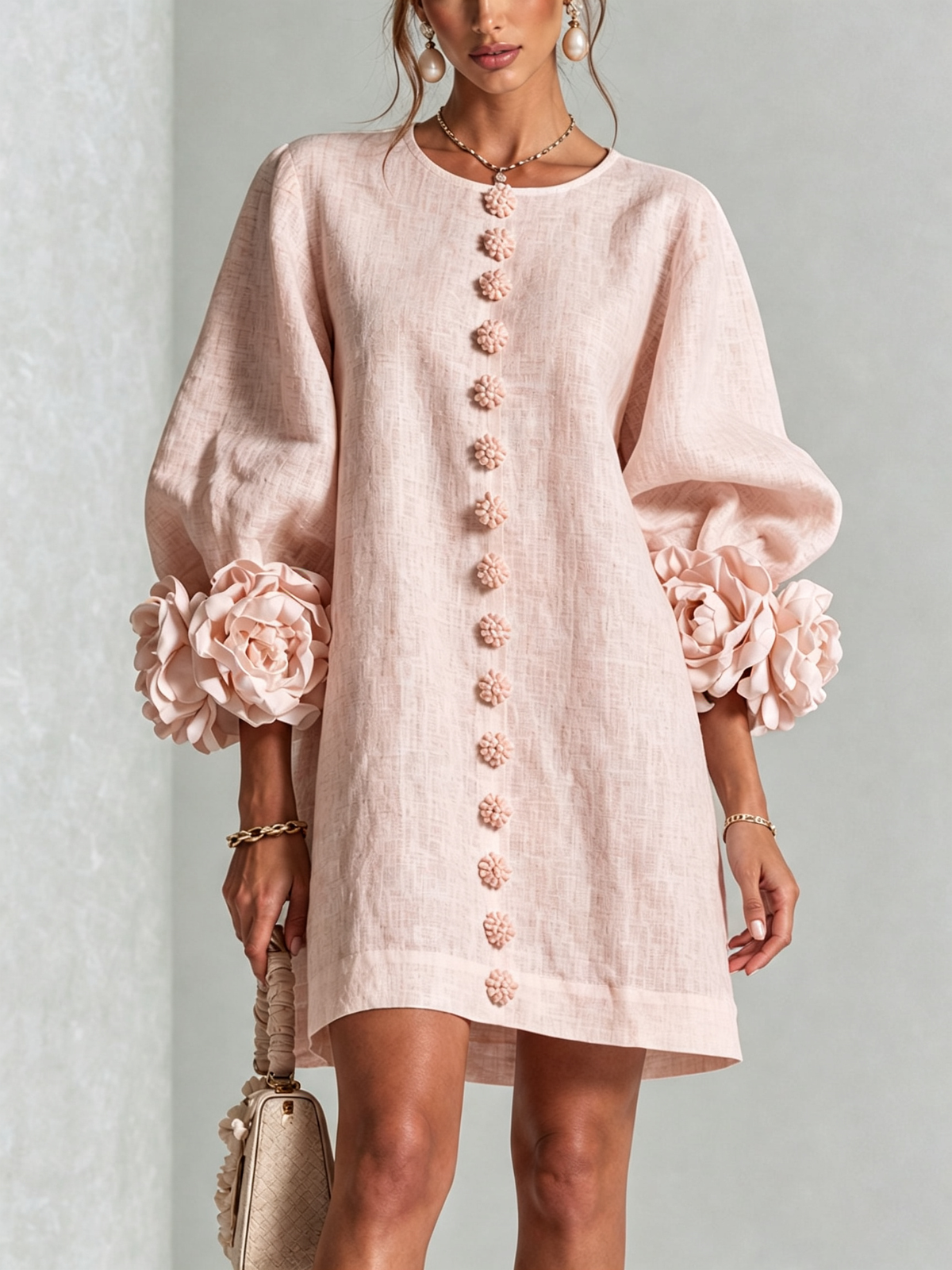 Vestido Flor – Floral abotonado