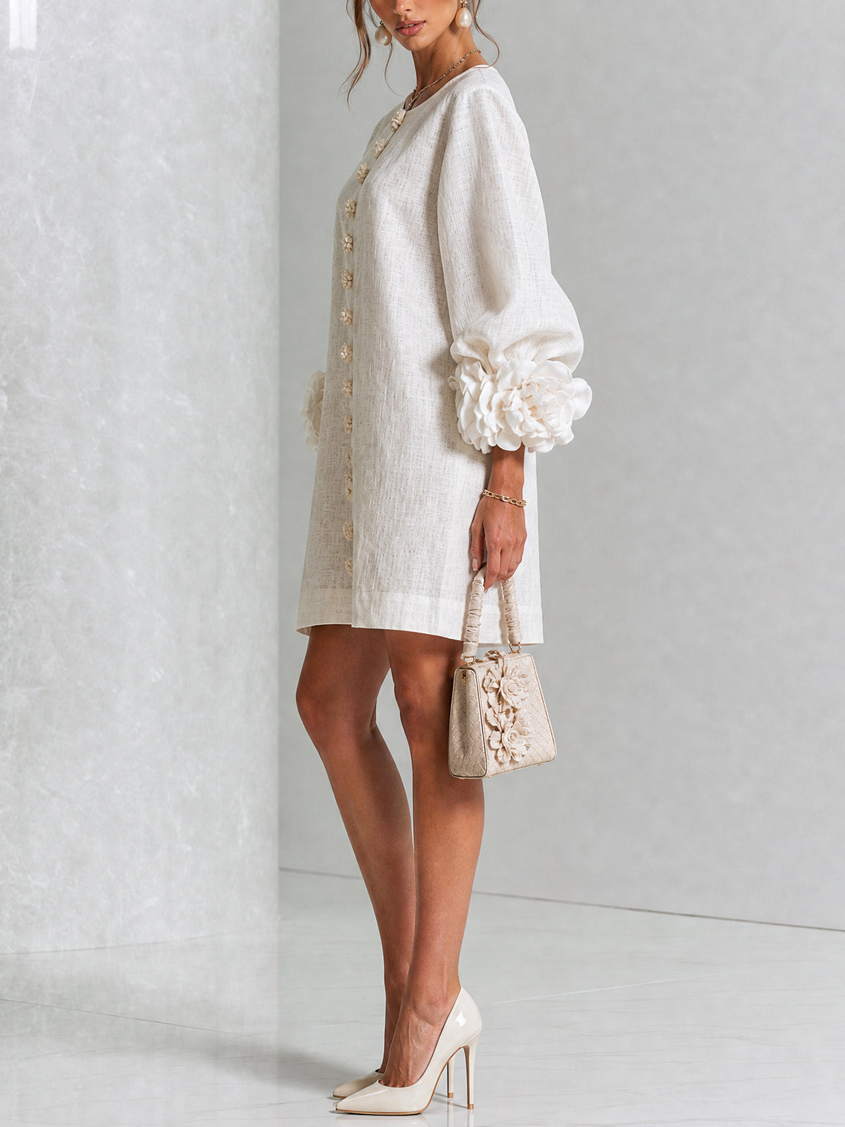 Vestido Flor – Floral abotonado