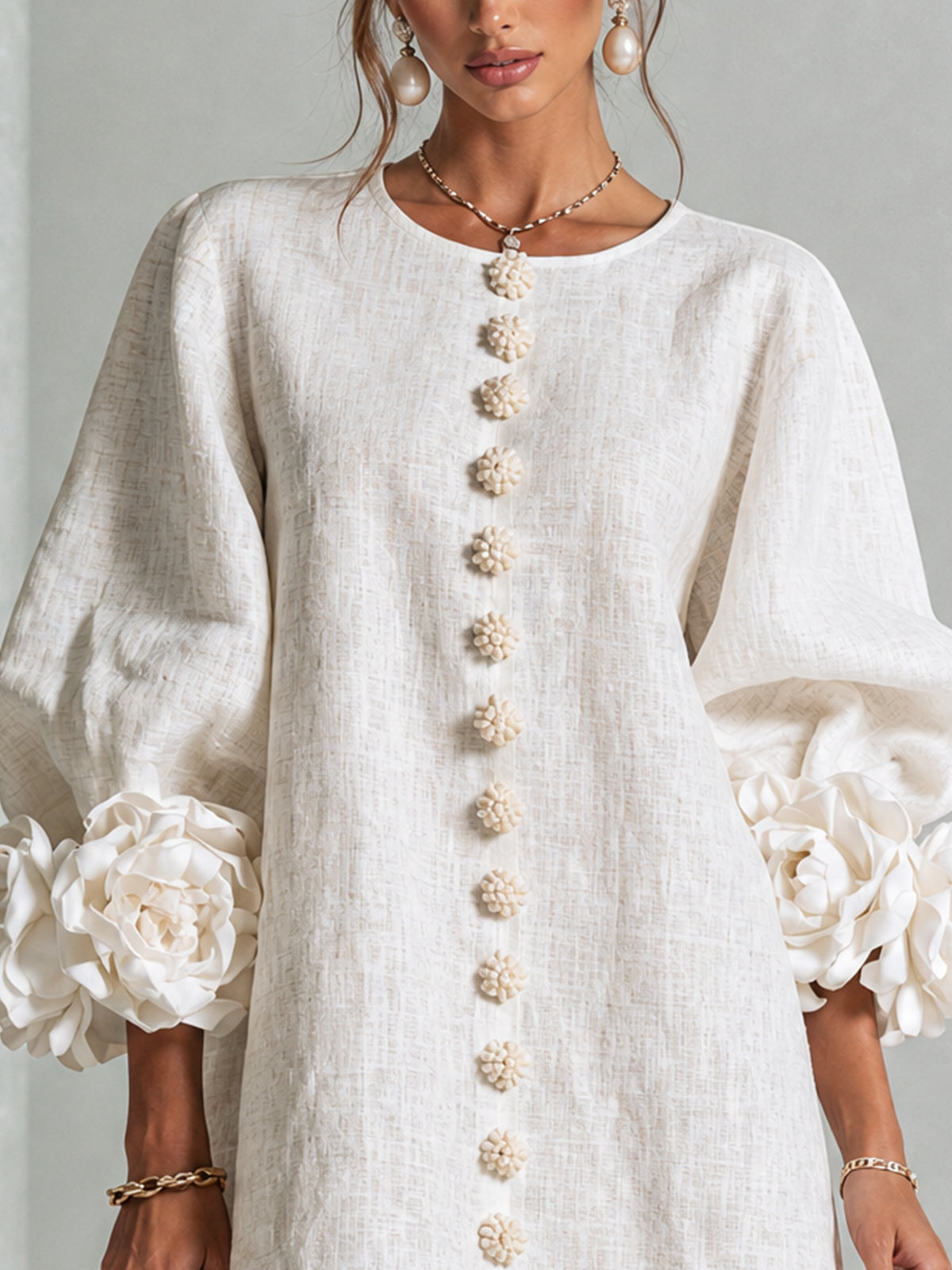 Vestido Flor – Floral abotonado