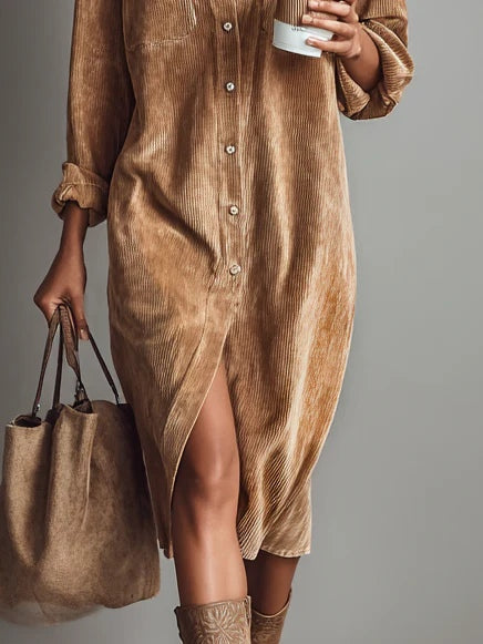 Vestido Rosaria – Midi amplio con dobles bolsillos