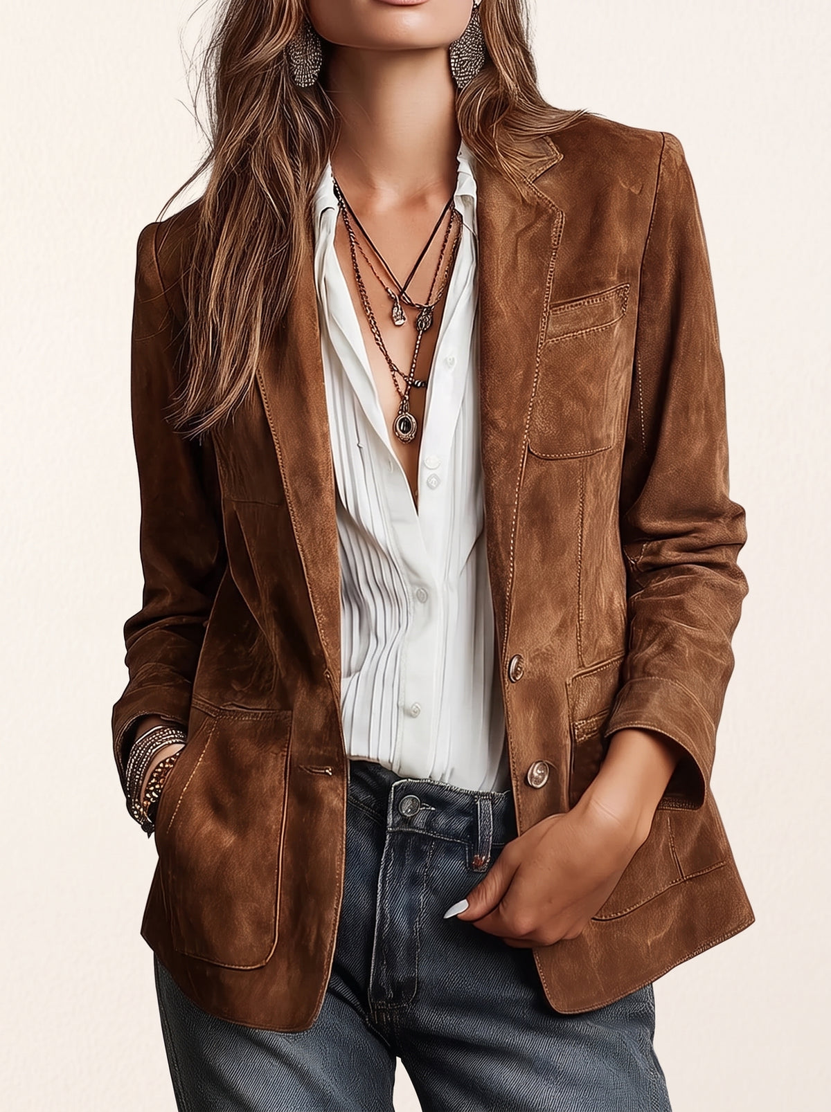 Chaqueta Cristina – Marrón vintage