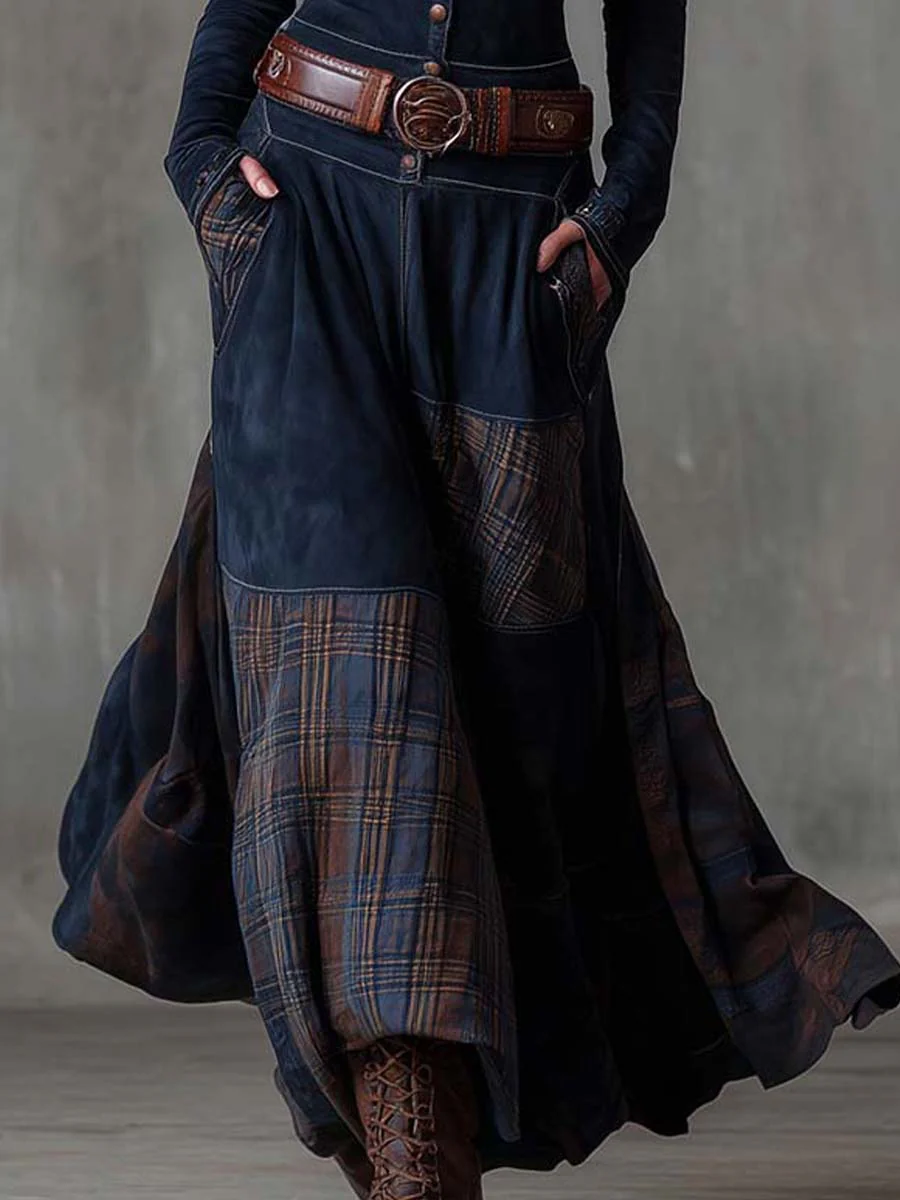 Vestido Livia – Maxi de ante con cinturón
