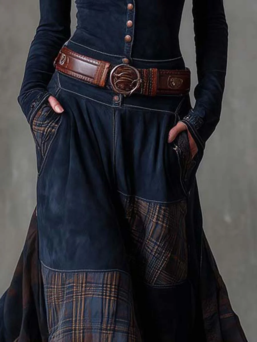 Vestido Livia – Maxi de ante con cinturón
