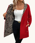Abrigo Reversible – Leopardo con capucha