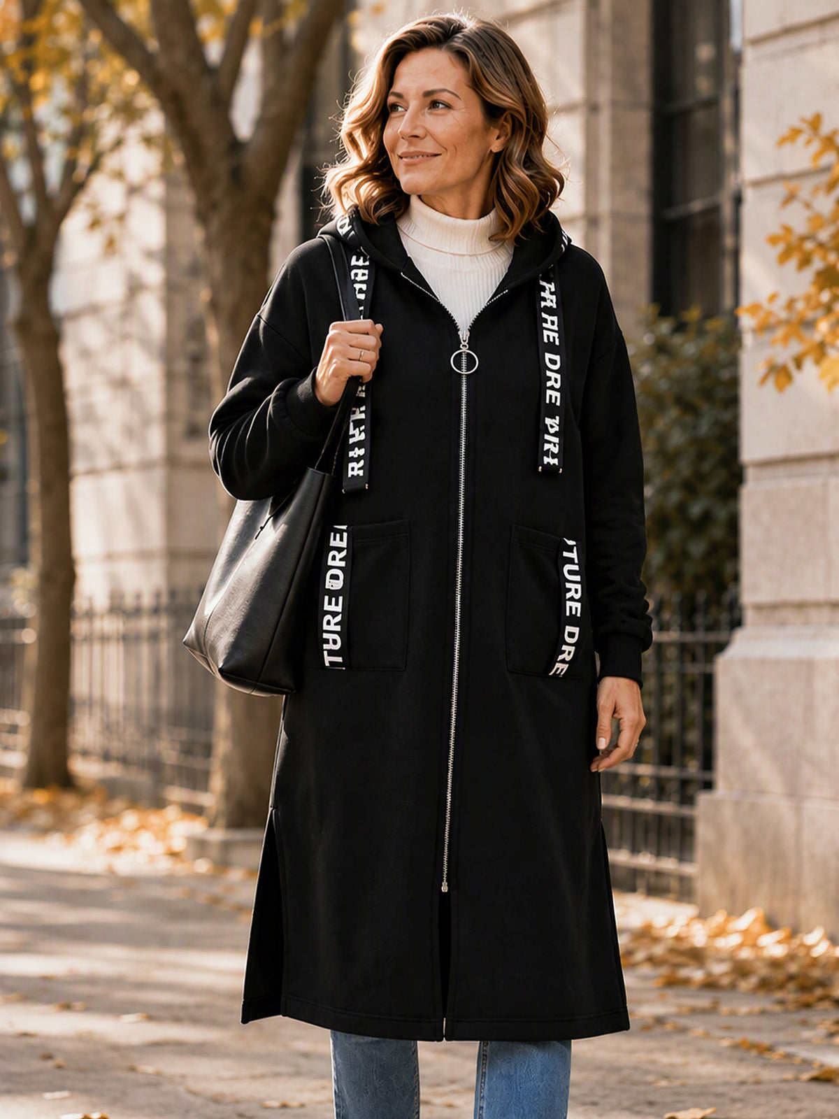 Abrigo Marina – Sudadera oversize con capucha