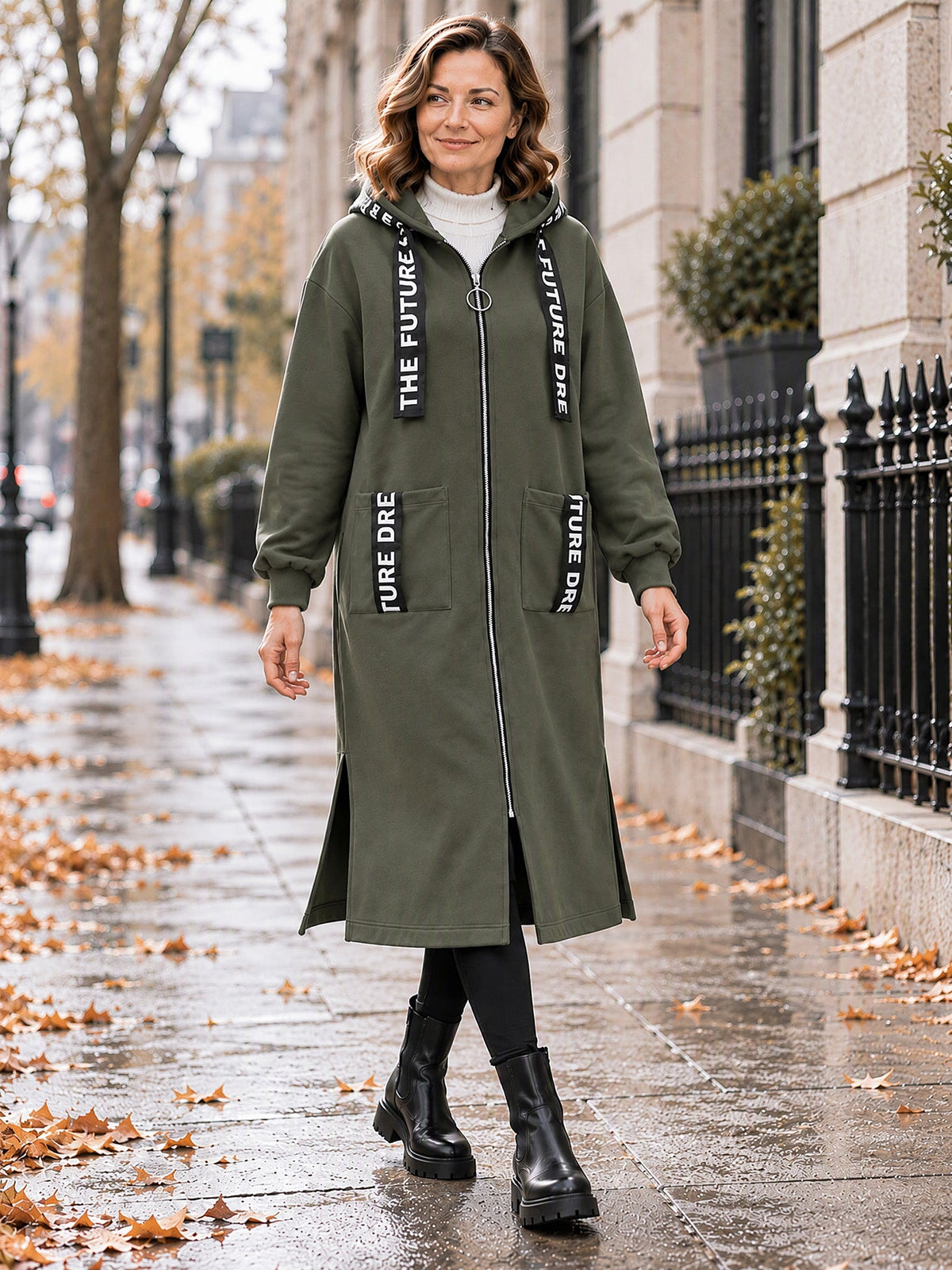 Abrigo Marina – Sudadera oversize con capucha