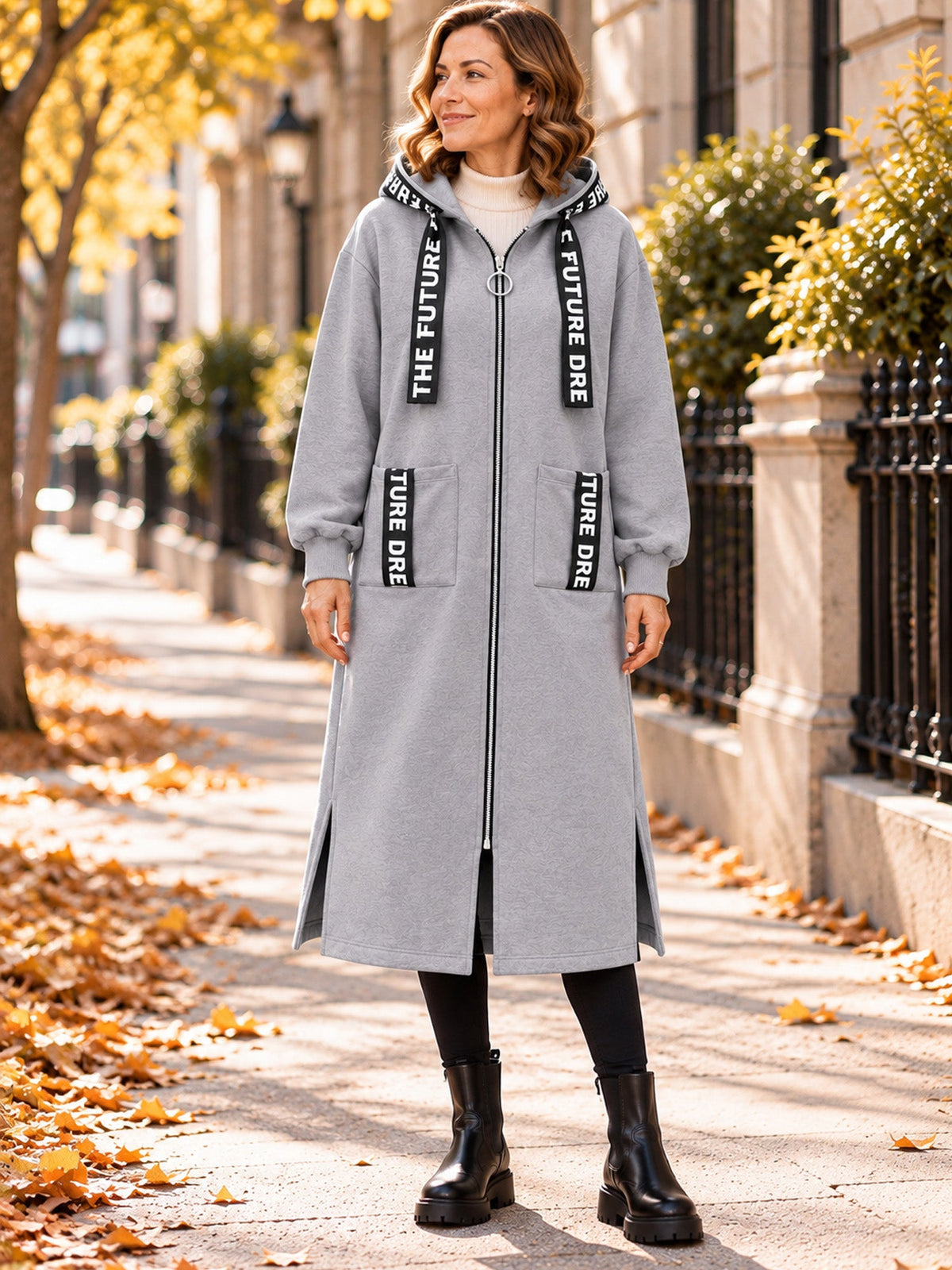 Abrigo Marina – Sudadera oversize con capucha