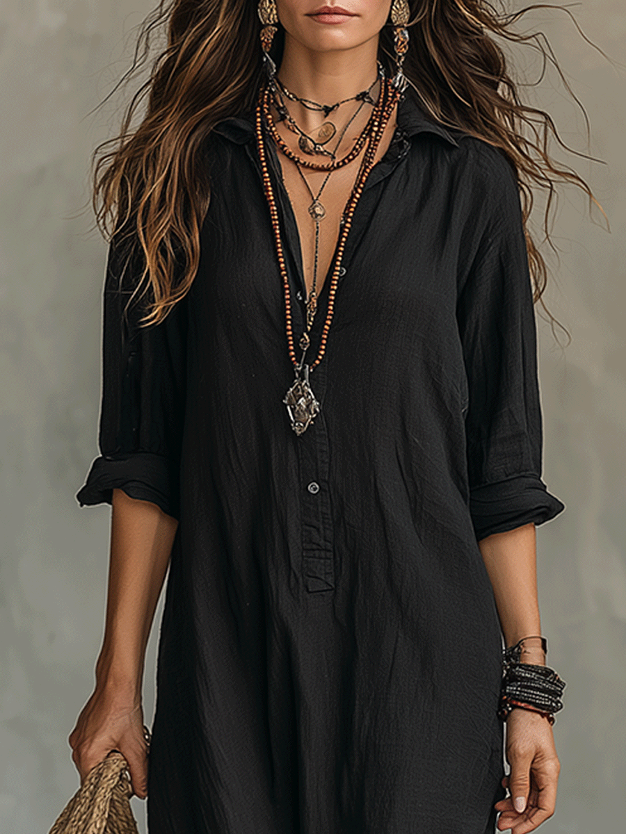 Vestido Inés – Largo con botones