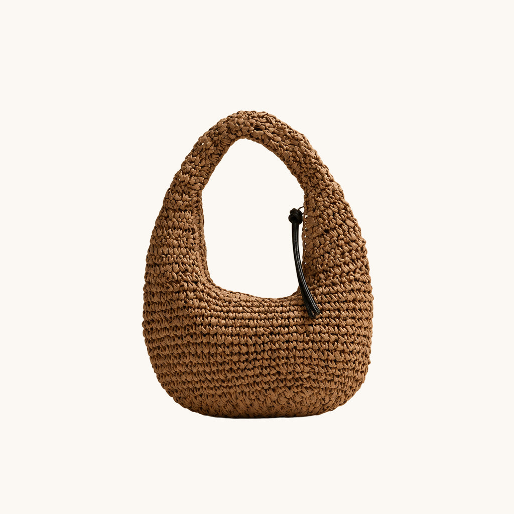 Bolso Bous – Efecto rafia marrón