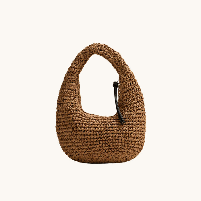 Bolso Bous – Efecto rafia marrón