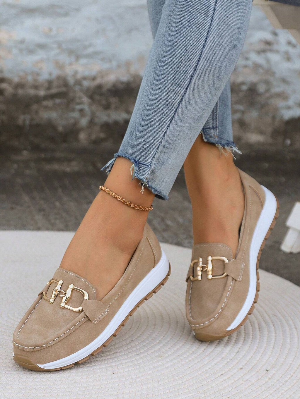 Mocasines Daniela – Plataforma con hebilla