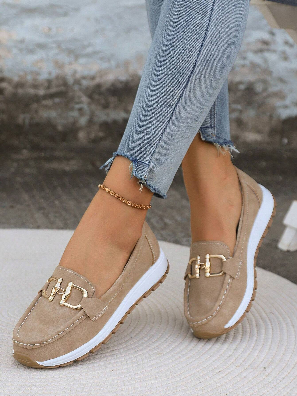 Mocasines Daniela – Plataforma con hebilla
