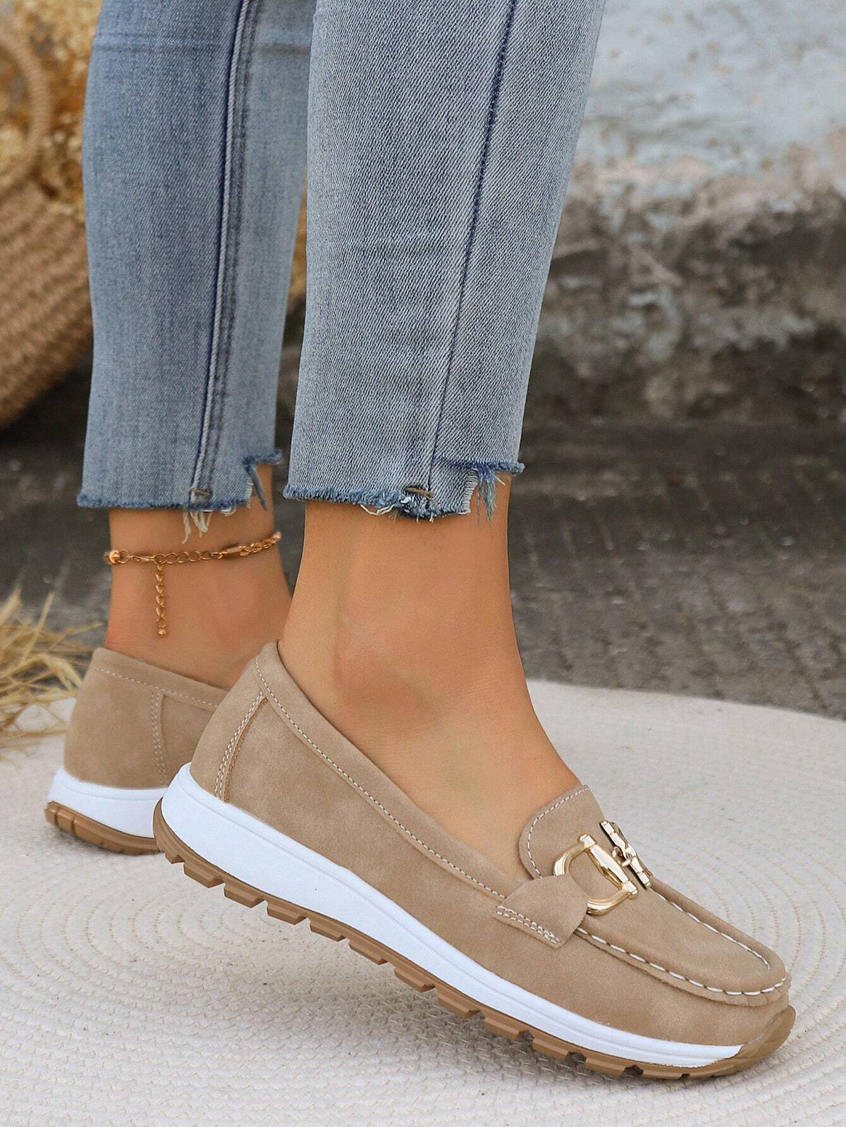 Mocasines Daniela – Plataforma con hebilla