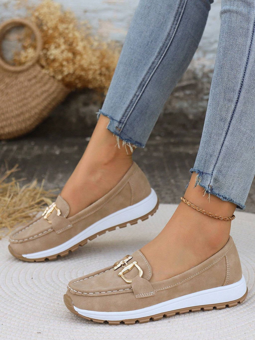 Mocasines Daniela – Plataforma con hebilla