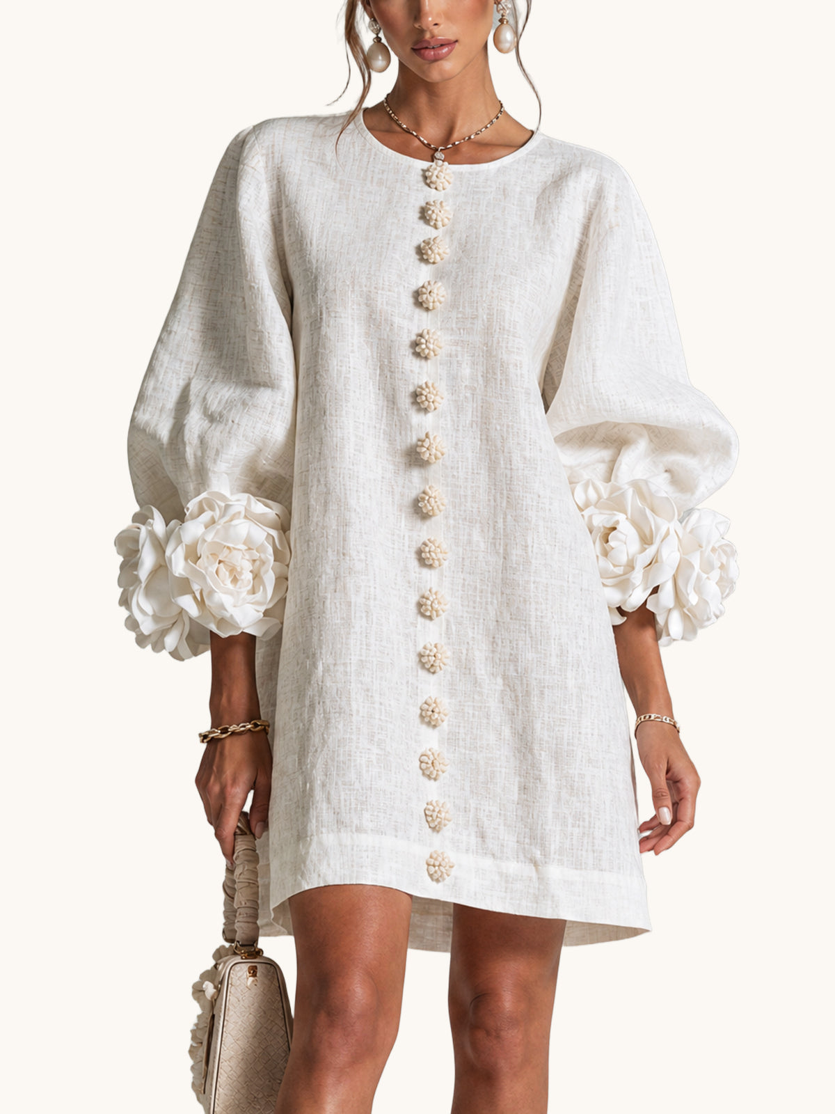 Vestido Flor – Floral abotonado