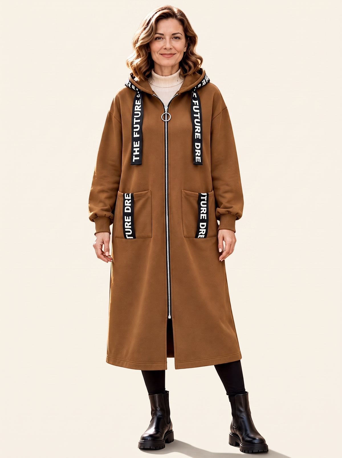 Abrigo Marina – Sudadera oversize con capucha