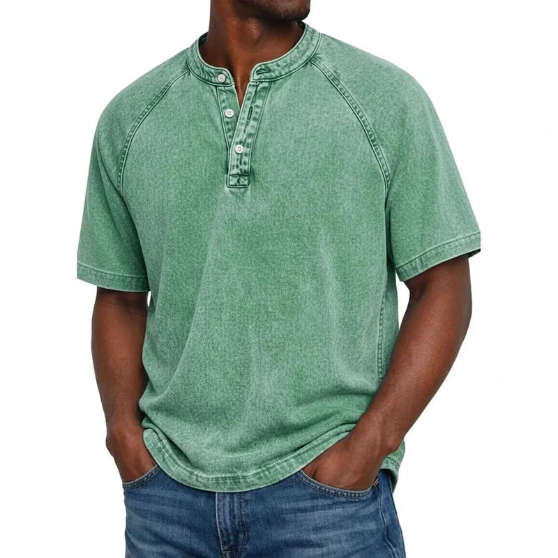 Camiseta Henley – Básica