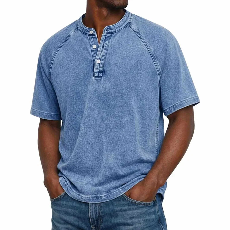 Camiseta Henley – Básica