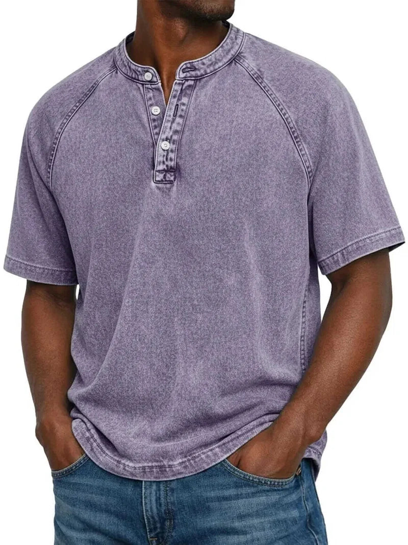 Camiseta Henley – Básica